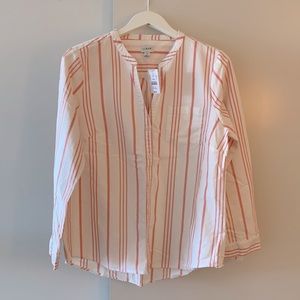 Striped button down shirt